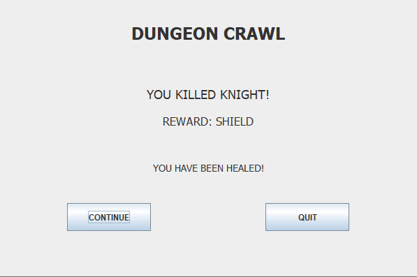 In Game - Killed Enemy/Reward Screen