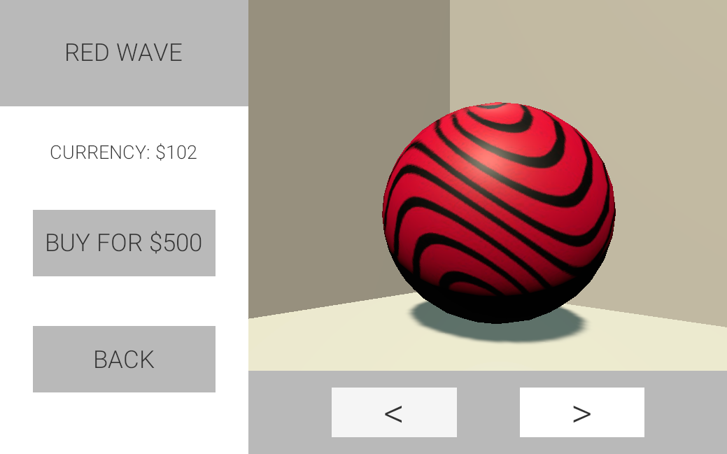 Customisation Screen