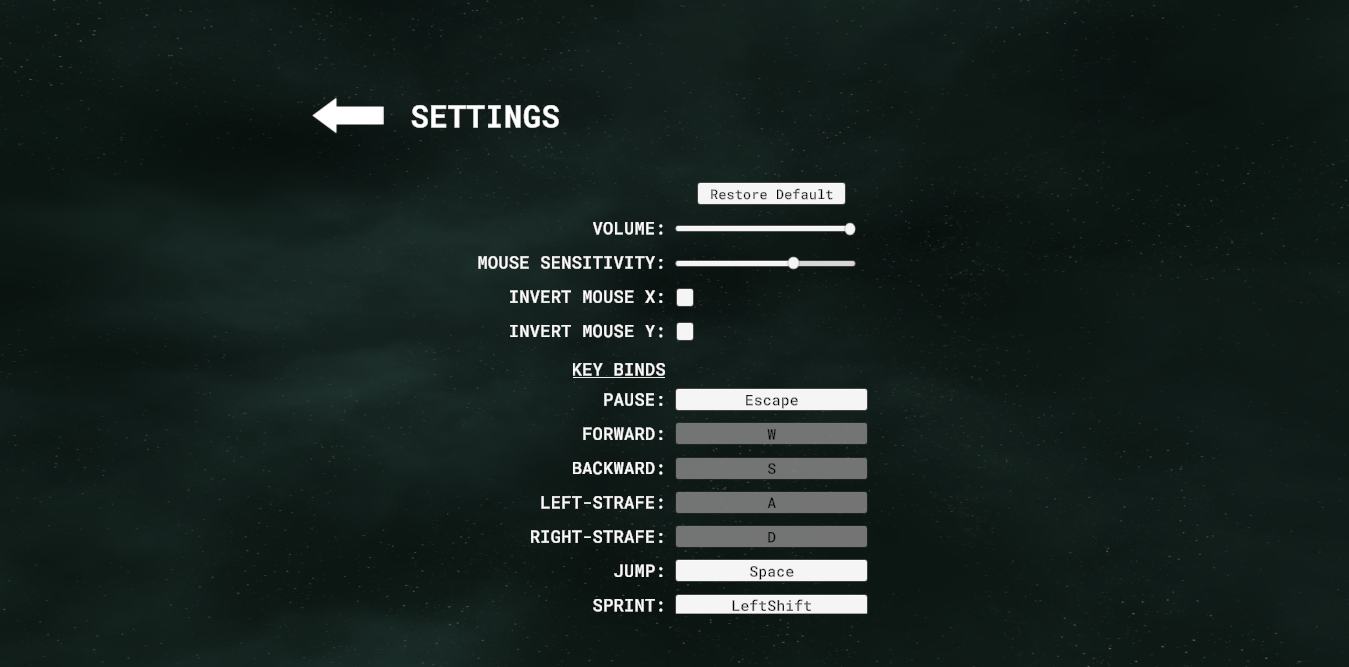 Settings Screen